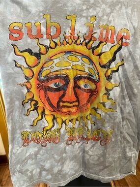 Sublime Sun Graphic Short Sleeve Tee - White/Gray
